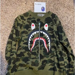 ABC Camo Bape Zipper Long Sleeve